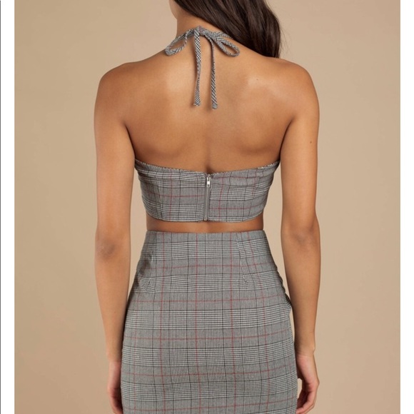 Glen Plain Mini Skirt w/ Halter Top Size XS - Picture 3 of 8